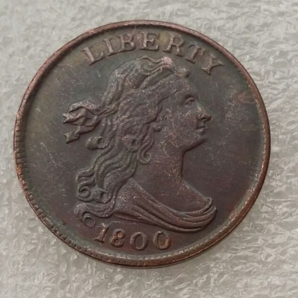 

US 1800 DRAPED BUST HALF CENTS copy coins 100% Copper High Qulaity Promotion Cheap Factory Price nice home Accessories Coin