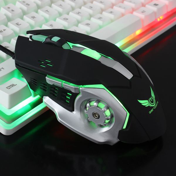 

u386 mechanical mice professional wired gaming mouse 6 button 5500 dpi mice colorful led optical usb computer mouse gamer mice x500