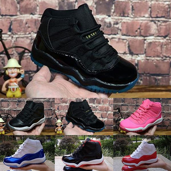 

wholesale 11 prom night gym red midnight navy black stingray bred concord space jam shoes 11s mens womens kids basketball sneaker