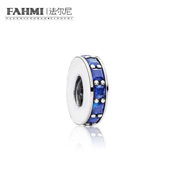 

fahmi 100% 925 sterling silver 1:1 original authentic charm 791724ncb temperament fashion glamour retro bead wedding women jewelry, Black