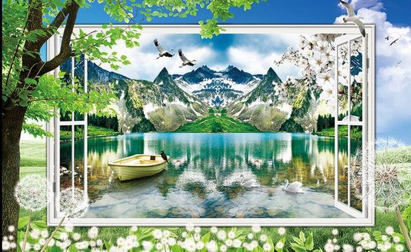 

custom p wallpaper large wall painting background wall paper superb fantasy 3d landscape scenery tv background wall decoration painting
