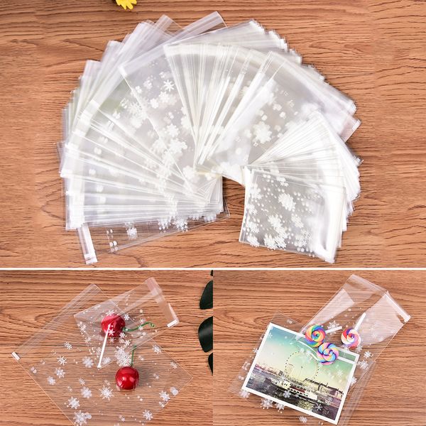 Snow Adhesive Bag Cookies Diy Gift Bags Candy Food Handmade Soap