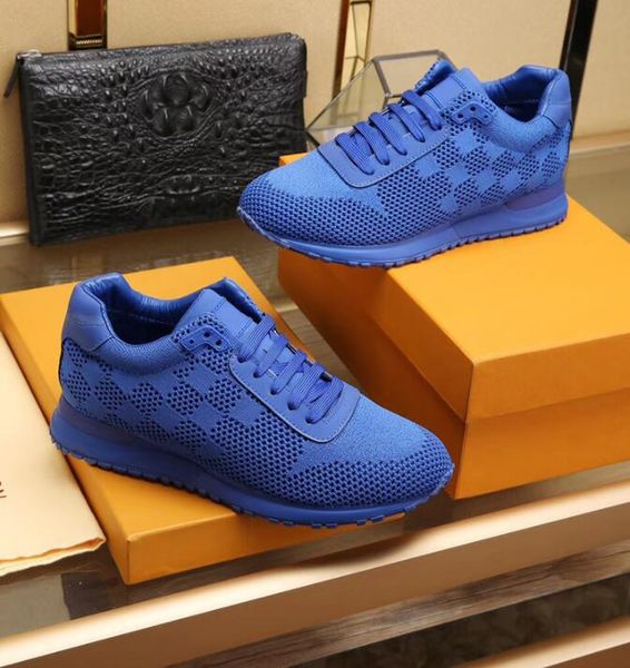 

luxury outdoor trainers,fashion leisure run away sneakers breathable mesh sports design red,black,blue casual walking shoes with box