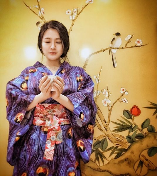 

japanese kimono traditional girl geisha girl cosplay bathhouse womens females cherry suits cosplay floral cos costume, Red