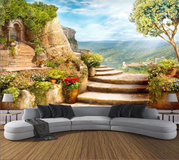 Custom 3d Photo Wallpaper European Garden Nature Landscape Large Murals Bedroom Living Room Backdrop Wall Mural Papel De Parede Hd Wallpapers Hd Hd