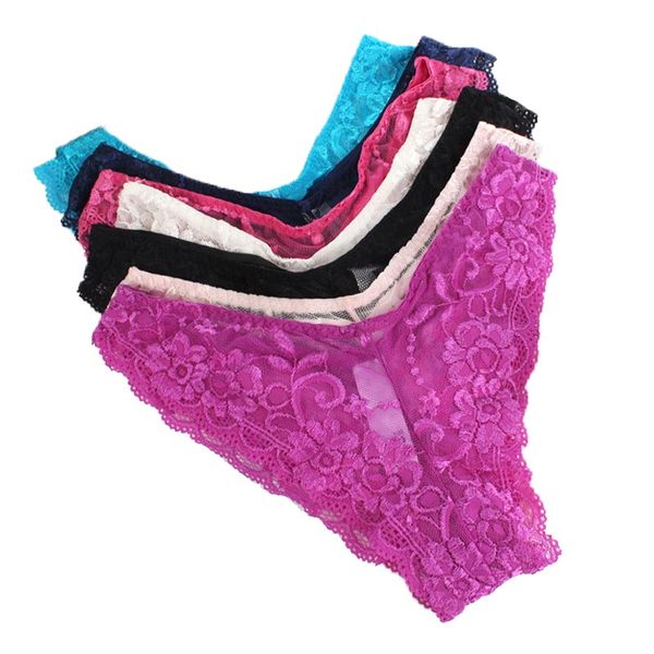 

fashion women briefs panties women's lace underwear thong g string woman short string s  l xl xxl xxxl 4xl, Black;pink