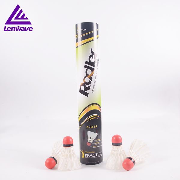 

10pcs/lot badminton shuttlecock red ball head duck feather badminton shuttlecock outdoor sports accessories