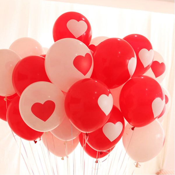10/" Mix colour heart balloons engagement wedding Valentine/'s Day HEART SHAPE new