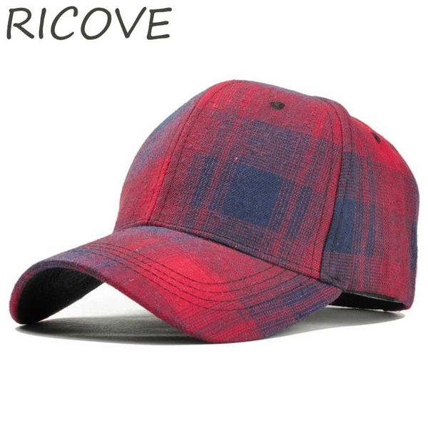 

women baseball cap plaid snapback hat men retro trucker caps summer cotton dad hat fashion spring vintage sun visor black hats, Blue;gray