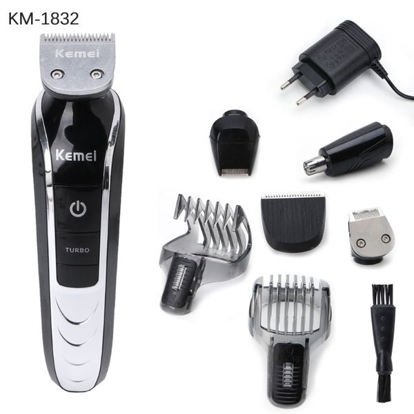 

kemei 5 in 1 waterproof electric hair clipper hair trimmer shaver beard haircut