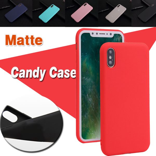 

candy color ultra slim matte frosted soft tpu gel silicone rubber cover case for iphone 11 pro max xs xr x 8 7 6 6s plus 5 5s shockproof