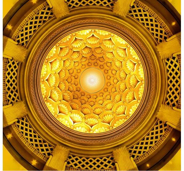 

custom p wallpaper large wall painting background wall paper european round embossed ceiling zenith mural art mural for living room la
