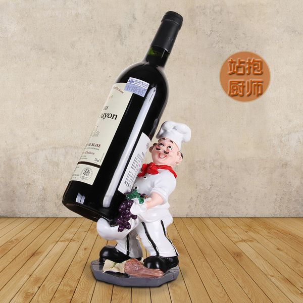 

resin crafts wine rack wine holder home kitchen living room decor european style home soft decorations creative chef art wine racks