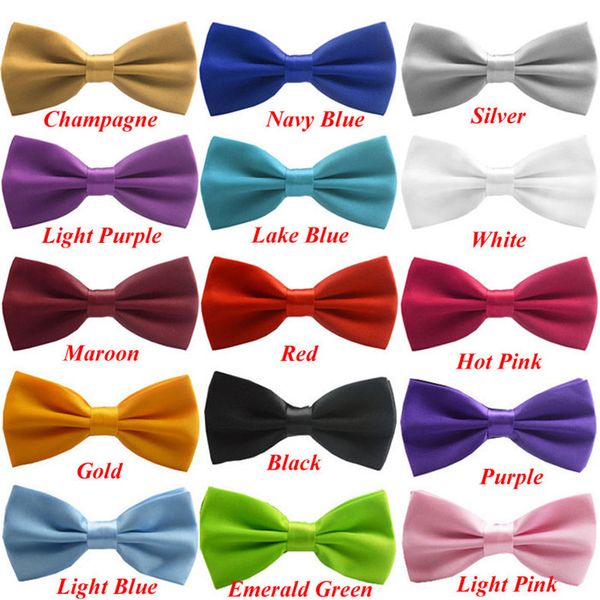 

24 colors fashion novelty bowties man and women printing neckwear adjustable tuxedo wedding bow tie neckties neckwear, Black;gray