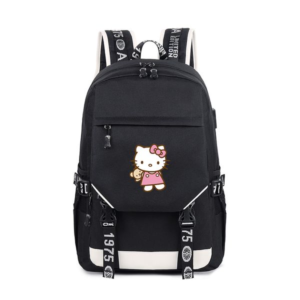 

hello kitty new fashion school women printing backpack oxford school bags for girls students
