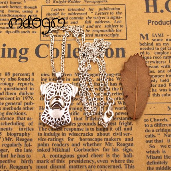 

2018 cute rottweiler necklace dog animal pendant gold silver plated jewelry for women male female girls ladies kids boys n039