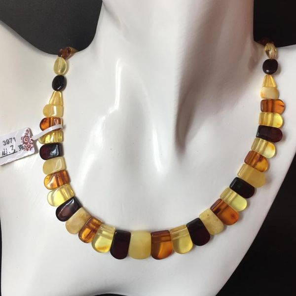 

yoowei baltic amber necklace for women genuine bead natural amber unique gift new original necklace collar wholesale, Silver