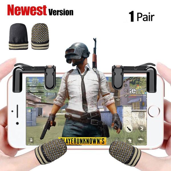 

мобильный игровой контроллер(палец, втулка), проводя пальцем рукав, antiperspiring и увеличить чувствительность для pubg мобильная игра джой