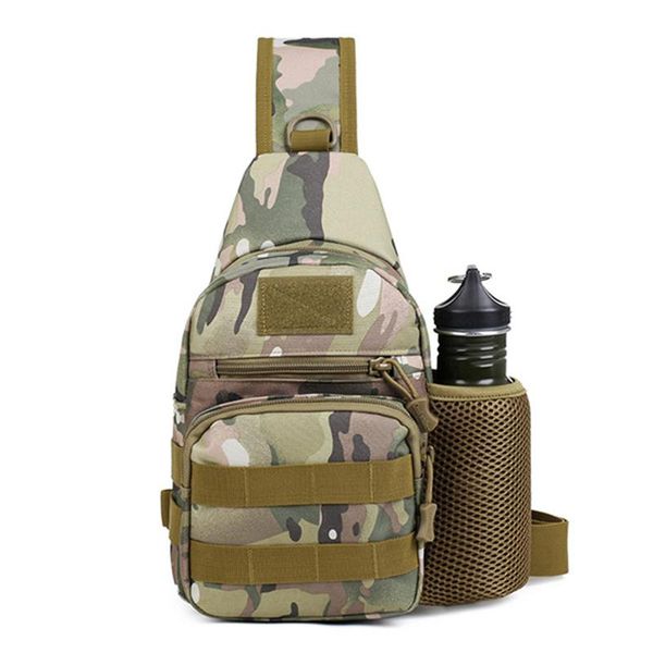 

1 pc nylon casual chest pack shoulder crossbody bag riding sports multipurpose daypack sling chest daypack with kettle holders