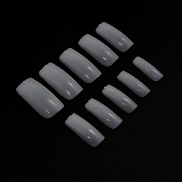 

500 pcs french acrylic artificial fake fingernails full cover fake false nails art tips party wedding nails decoration manicure, Red;gold