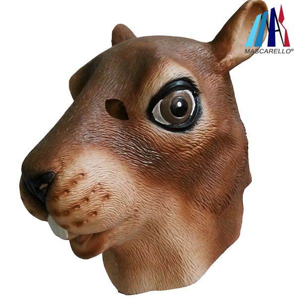 

roe deer animal head latex mask party costume halloween fancy dress