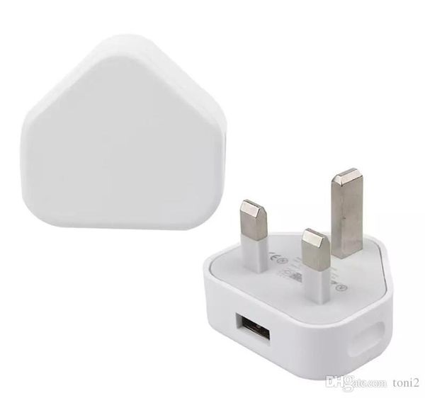 

uk 3 pin mains charger adapter plug 5v 1a uk usb wall adapter for iphone 5s 6 6s 7plus samsung s6 s7 tablet pc universal jbd-uk