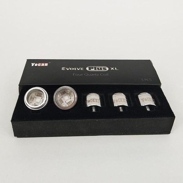 

Оригинальный Yocan Evolve Plus XL катушки замена катушки для Yocan Evolve Plus испаритель сухой травы воск ручка QUAD катушки 5 шт. в упаковке