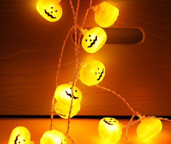 

halloween led pumpkin string light, battery operated halloween jack o lantern lamp (20pcs lamps/pack,battery not included