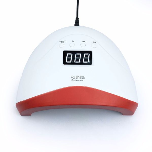 

sun1s 48w uv lamp double light led nail lamps machine curing gel polish auto sensing professional 24pcs leds beads nail tools