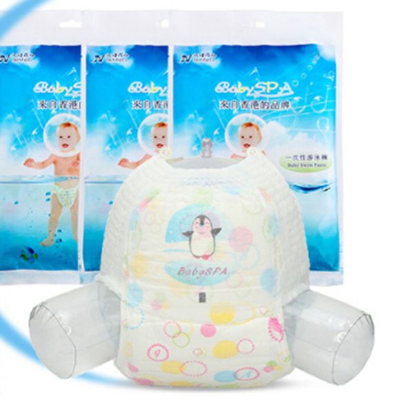 

2019 new waterproof diapers individually packaged baby disposable swim trunks baby infant swimming diapers hot sale