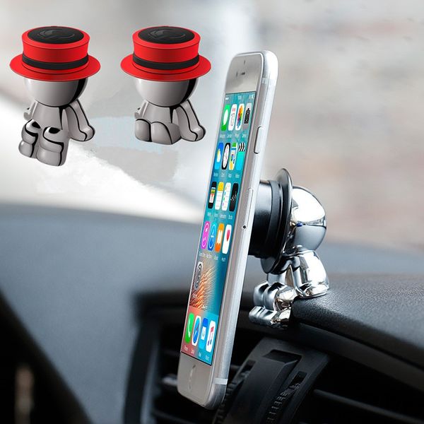 Cute Knight Ornament Car Dashboard Magnetic Phone Holder Universal