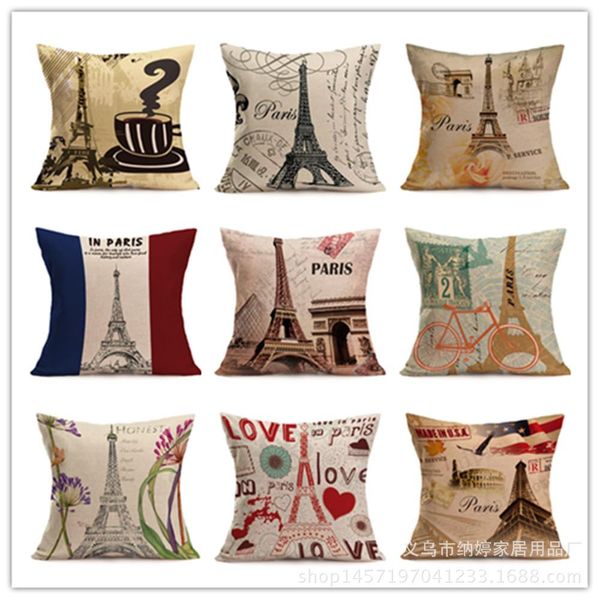 Hot Selling European Style Explosive Tower Flower Car Sofa Linen