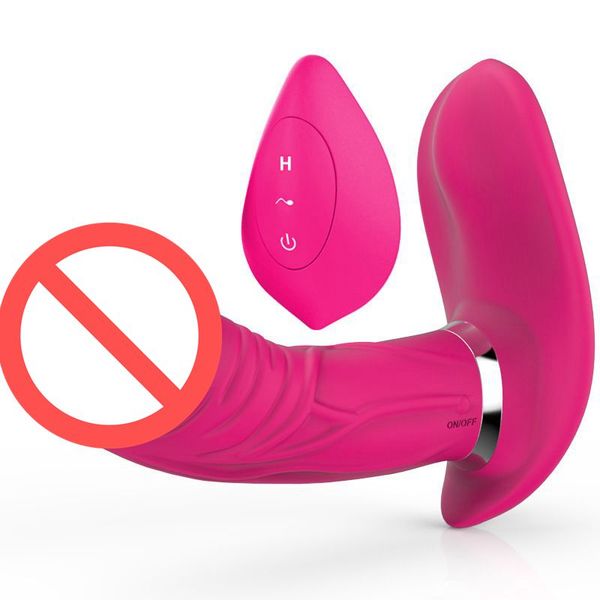 Vibratore femminile del dildo della farfalla USB vibratori telecomandati senza fili per le donne Giocattoli adulti del sesso Altalena vibrante stimolatore del punto G VAXF