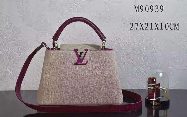 

Taurillon leather carrying bag capucine bb handbag m90939 real leather iconic bag houlder bag tote cro body bu ine bag