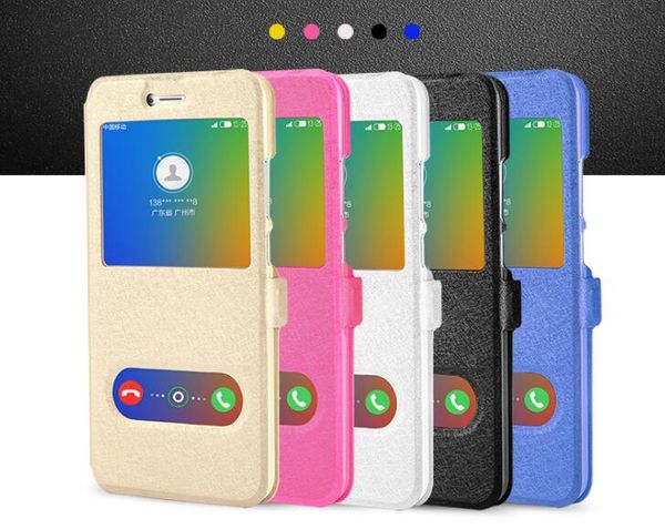 

case for samsung galaxy a3 a310 a320 luxury slim smart view window flip pu leather cover case grid phone bags skin cover