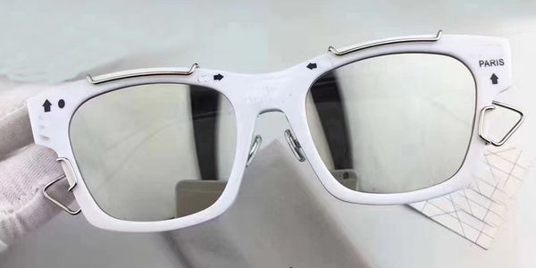 

classic designer sunglasses vintage art into the cool, 3d fonts highlight the handsome personality uv protection eyewear, White;black