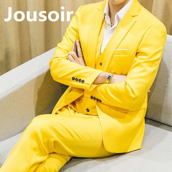 

jacket pants vest men suit spring autumn winter casual slim fit prom cd5, Gray