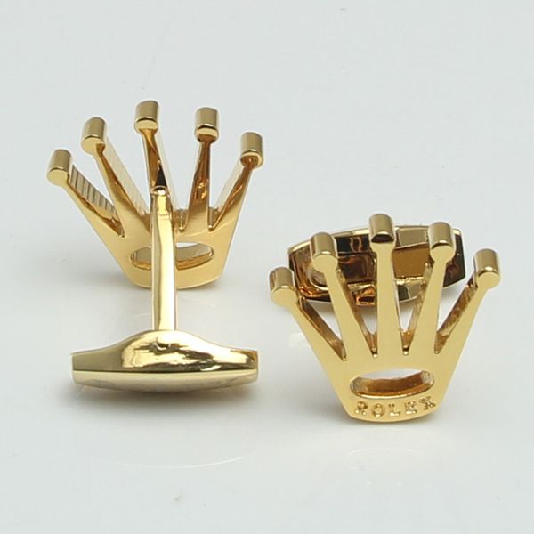 

Luxury Unique design men shirt 4 colours golden stamping cuff button Jewelry Christmas gift ,option pen gitt set and wallet drop shipping