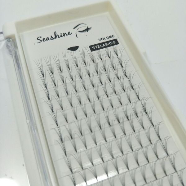 Seashine бесплатная доставка 5D короткий стебель предварительно раздувается корейский глаз ресницы C D L curl наращивание ресниц пзготовителей