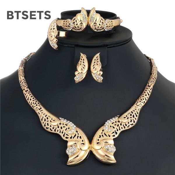 

btsets fashion costume bridal jewelry sets women nigerian wedding african jewelry set gold color eritrean and ethiopian, Slivery;golden