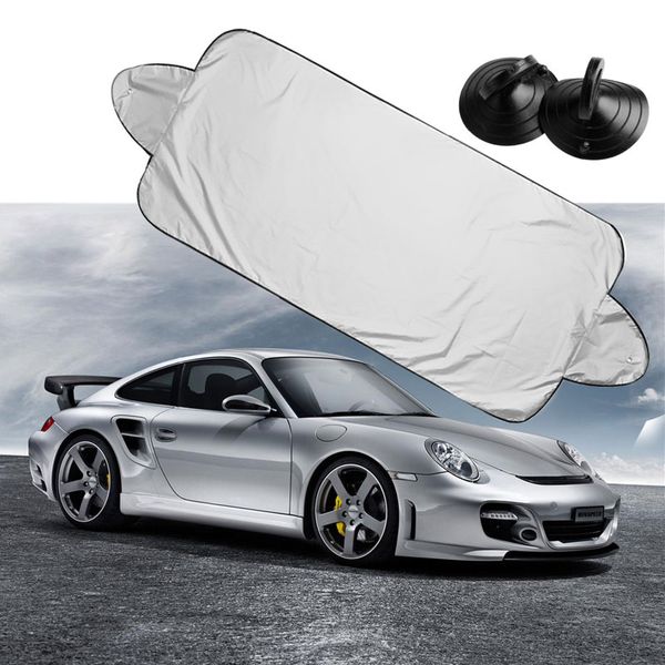 

qilejvs car auto windshield visor cover sun shade prevent snow frost ice dust protector