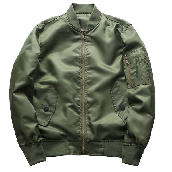 

autumn bomber jacket 2018 pilot outerwear men army green flight homme jackets jaqueta masculina mens coat dropshipping, Black;brown