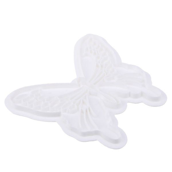 

2pcs butterfly cake fondant decorating sugar craft cookie mold perfect for making cake, fondant cake, cookie, and chocolate