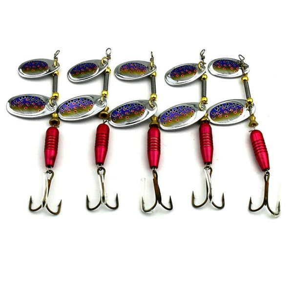 

5pcs lures spinners ,spinnerbaits , metal fishing spoons bait 10cm blade spinner baits12g main offensive fish spoon baitfishing lures bass