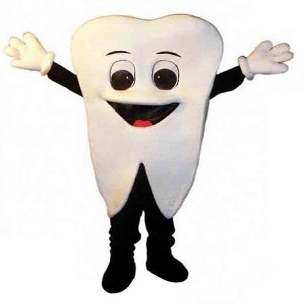 2018 Desconto venda de fábrica Tooth Mascot Costume Halloween Fancy Dress Frete Grátis Adulto Tamanho Para Festival publicidade