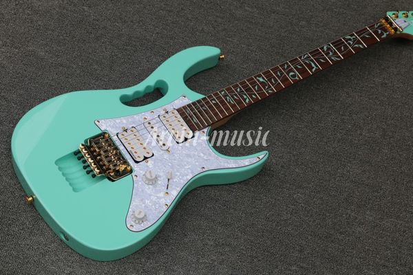 

in stock ,wholesale jem 7v green and white electric guitar