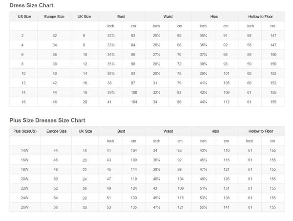 Dhgate Size Chart