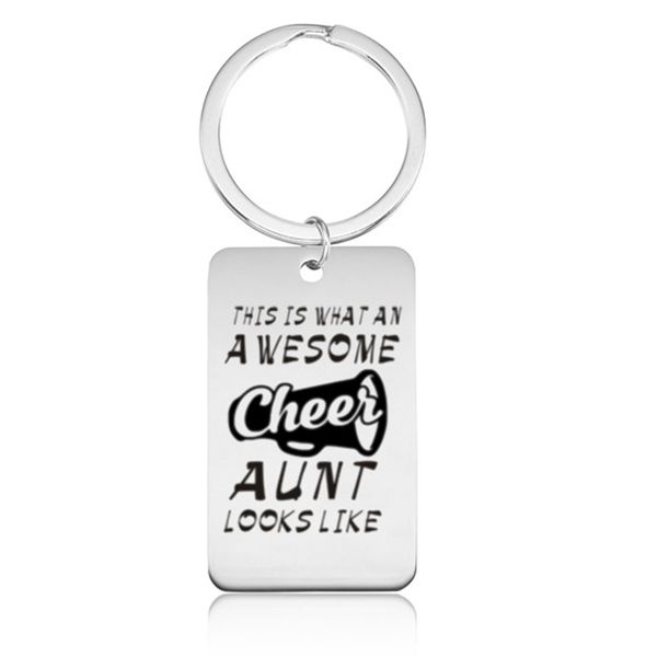 

engraved this is what an we some cheer's dad mom grandpa grandma uncle aunt key chains family keyring keys holder bag charm car, Silver