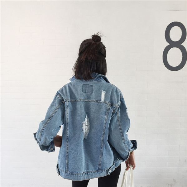 

Solid Women Short Basic Coat Denim Jacket Women Jacket for Women Jeans Jacket Female Denim Coat Loose Fit Casual Style