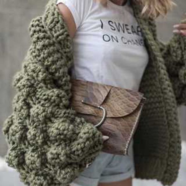 

womens sweaters 2018 winter autumn and winter new handmade woven ball ball lantern sleeve sweater long coat female sweater, White;black